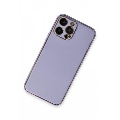 Newface iPhone 13 Pro Kılıf Coco Deri Silikon Kapak - Açık Lila Newface iPhone 13 Pro Kılıf Coco Deri Silikon Kapak - Açık Lila