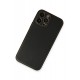 Newface iPhone 13 Pro Max Kılıf Coco Deri Silikon Kapak - Siyah Newface iPhone 13 Pro Max Kılıf Coco Deri Silikon Kapak - Siyah