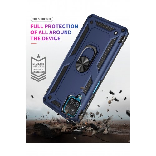 Newface Samsung Galaxy M22 Kılıf Sofya Yüzüklü Silikon Kapak - Lacivert Newface Samsung Galaxy M22 Kılıf Sofya Yüzüklü Silikon Kapak - Lacivert