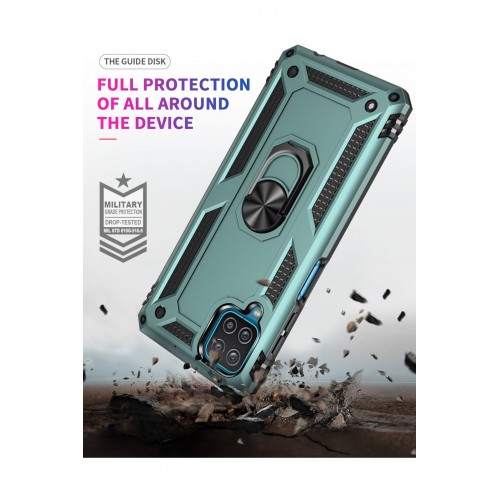 Newface Samsung Galaxy M22 Kılıf Sofya Yüzüklü Silikon Kapak - Yeşil Newface Samsung Galaxy M22 Kılıf Sofya Yüzüklü Silikon Kapak - Yeşil