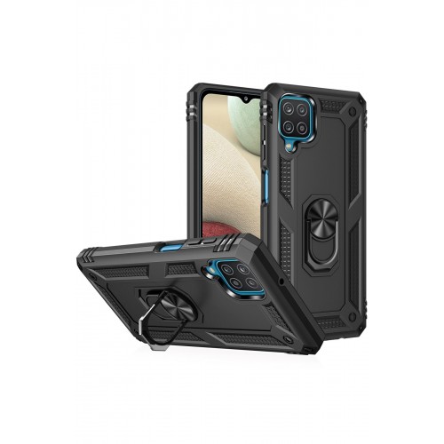 Newface Samsung Galaxy M32 Kılıf Sofya Yüzüklü Silikon Kapak - Siyah Newface Samsung Galaxy M32 Kılıf Sofya Yüzüklü Silikon Kapak - Siyah