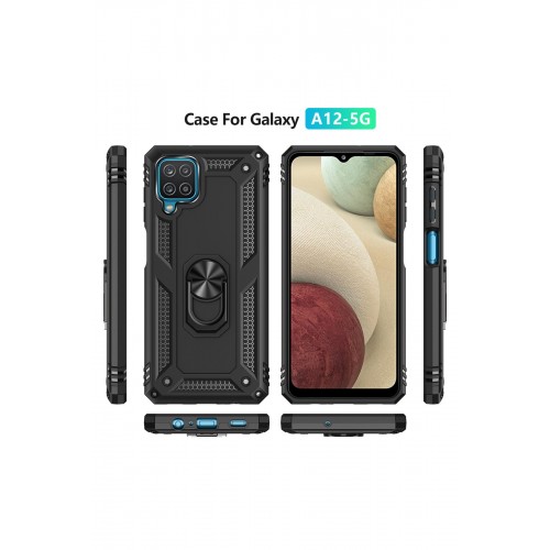 Newface Samsung Galaxy M32 Kılıf Sofya Yüzüklü Silikon Kapak - Siyah Newface Samsung Galaxy M32 Kılıf Sofya Yüzüklü Silikon Kapak - Siyah