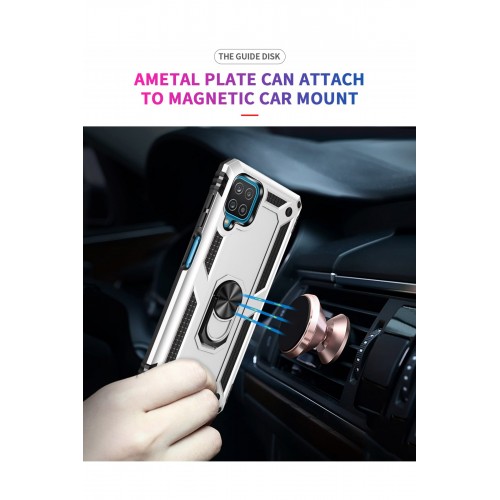 Newface Samsung Galaxy M32 Kılıf Sofya Yüzüklü Silikon Kapak - Gümüş Newface Samsung Galaxy M32 Kılıf Sofya Yüzüklü Silikon Kapak - Gümüş