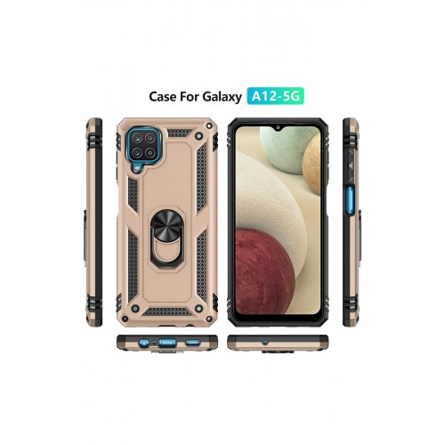 Newface Samsung Galaxy M32 Kılıf Sofya Yüzüklü Silikon Kapak - Gold Newface Samsung Galaxy M32 Kılıf Sofya Yüzüklü Silikon Kapak - Gold