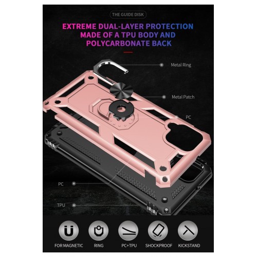 Newface Samsung Galaxy M32 Kılıf Sofya Yüzüklü Silikon Kapak - Rose Newface Samsung Galaxy M32 Kılıf Sofya Yüzüklü Silikon Kapak - Rose