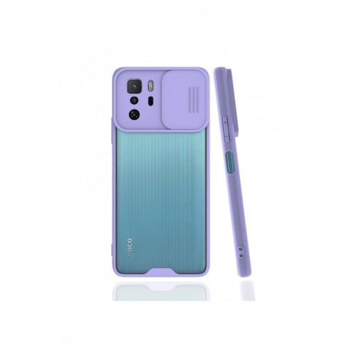 Newface Xiaomi Poco X3 GT Kılıf Platin Kamera Koruma Silikon - Lila Newface Xiaomi Poco X3 GT Kılıf Platin Kamera Koruma Silikon - Lila