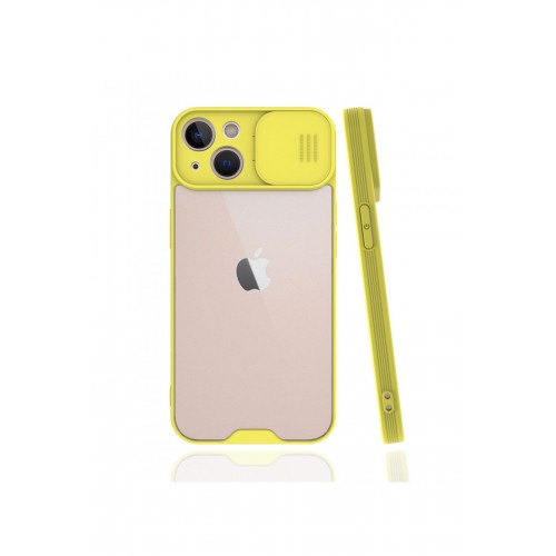 Newface iPhone 13 Kılıf Platin Kamera Koruma Silikon - Sarı Newface iPhone 13 Kılıf Platin Kamera Koruma Silikon - Sarı
