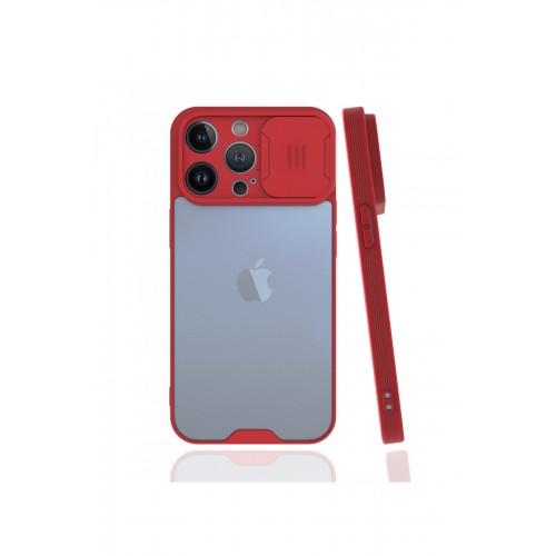 Newface iPhone 13 Pro Kılıf Platin Kamera Koruma Silikon - Kırmızı Newface iPhone 13 Pro Kılıf Platin Kamera Koruma Silikon - Kırmızı