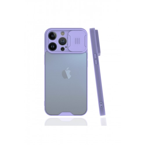 Newface iPhone 13 Pro Max Kılıf Platin Kamera Koruma Silikon - Lila Newface iPhone 13 Pro Max Kılıf Platin Kamera Koruma Silikon - Lila