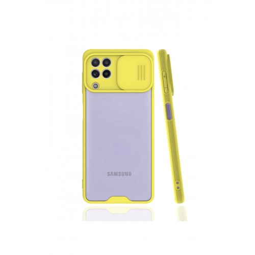 Newface Samsung Galaxy A22 Kılıf Platin Kamera Koruma Silikon - Sarı Newface Samsung Galaxy A22 Kılıf Platin Kamera Koruma Silikon - Sarı