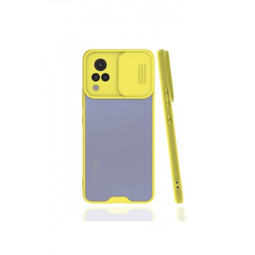 Newface Vivo V21 Kılıf Platin Kamera Koruma Silikon - Sarı Newface Vivo V21 Kılıf Platin Kamera Koruma Silikon - Sarı