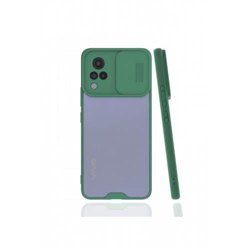 Newface Vivo V21 Kılıf Platin Kamera Koruma Silikon - Yeşil Newface Vivo V21 Kılıf Platin Kamera Koruma Silikon - Yeşil