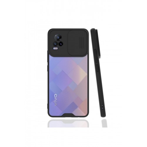 Newface Vivo V21e Kılıf Platin Kamera Koruma Silikon - Siyah Newface Vivo V21e Kılıf Platin Kamera Koruma Silikon - Siyah
