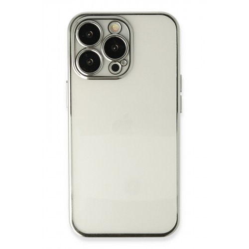 Newface iPhone 13 Pro Kılıf Razer Lensli Silikon - Gümüş Newface iPhone 13 Pro Kılıf Razer Lensli Silikon - Gümüş
