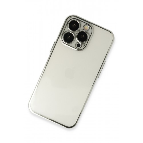 Newface iPhone 13 Pro Kılıf Razer Lensli Silikon - Gümüş Newface iPhone 13 Pro Kılıf Razer Lensli Silikon - Gümüş