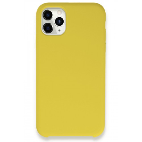 Newface iPhone 11 Pro Max Kılıf Lansman Legant Silikon - Sarı Newface iPhone 11 Pro Max Kılıf Lansman Legant Silikon - Sarı