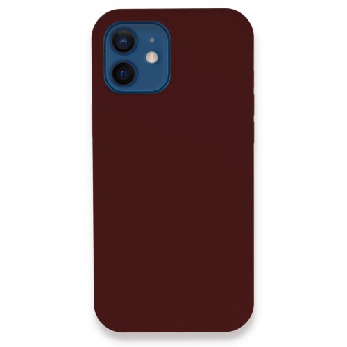 Newface iPhone 12 Kılıf Lansman Legant Silikon - Bordo Newface iPhone 12 Kılıf Lansman Legant Silikon - Bordo