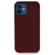 Newface iPhone 12 Kılıf Lansman Legant Silikon - Bordo Newface iPhone 12 Kılıf Lansman Legant Silikon - Bordo
