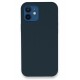 Newface iPhone 12 Kılıf Lansman Legant Silikon - Gece Mavisi Newface iPhone 12 Kılıf Lansman Legant Silikon - Gece Mavisi