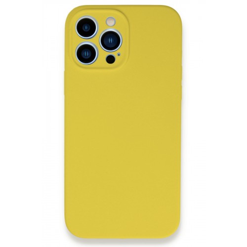 Newface iPhone 13 Pro Kılıf Lansman Legant Silikon - Sarı Newface iPhone 13 Pro Kılıf Lansman Legant Silikon - Sarı