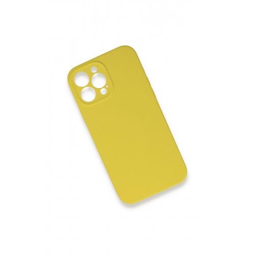 Newface iPhone 13 Pro Kılıf Lansman Legant Silikon - Sarı Newface iPhone 13 Pro Kılıf Lansman Legant Silikon - Sarı