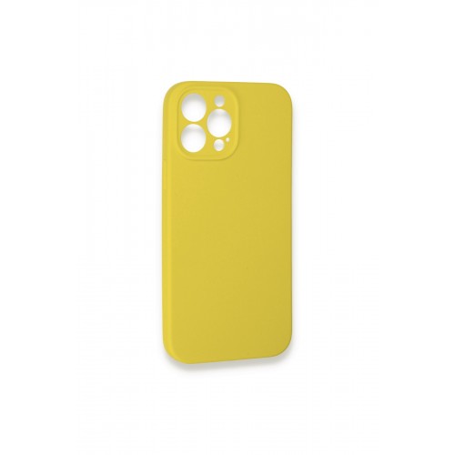 Newface iPhone 13 Pro Kılıf Lansman Legant Silikon - Sarı Newface iPhone 13 Pro Kılıf Lansman Legant Silikon - Sarı
