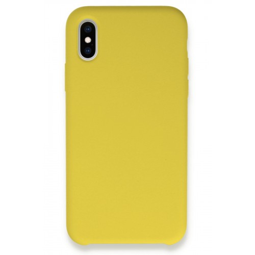 Newface iPhone XS Kılıf Lansman Legant Silikon - Sarı Newface iPhone XS Kılıf Lansman Legant Silikon - Sarı