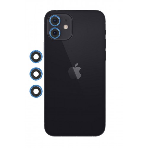 Newface iPhone 12 Mini Shine Kamera Lens - Mavi Newface iPhone 12 Mini Shine Kamera Lens - Mavi