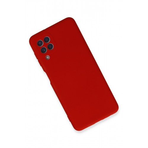 Newface Samsung Galaxy M32 Kılıf Nano içi Kadife Silikon - Kırmızı Newface Samsung Galaxy M32 Kılıf Nano içi Kadife Silikon - Kırmızı