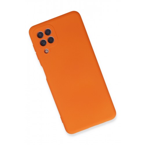 Newface Samsung Galaxy M32 Kılıf Nano içi Kadife Silikon - Turuncu Newface Samsung Galaxy M32 Kılıf Nano içi Kadife Silikon - Turuncu