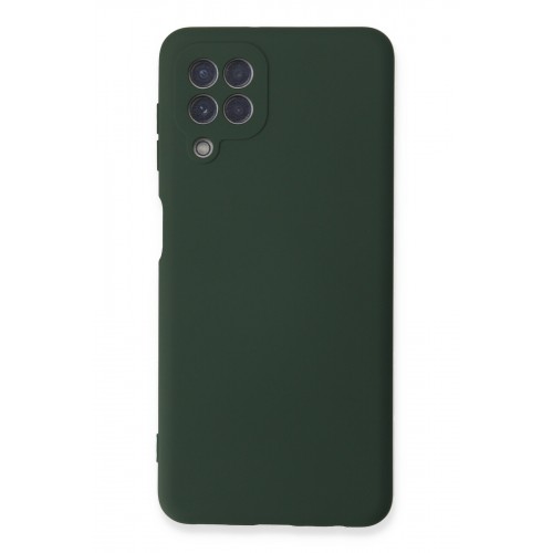 Newface Samsung Galaxy M32 Kılıf Nano içi Kadife Silikon - Koyu Yeşil Newface Samsung Galaxy M32 Kılıf Nano içi Kadife Silikon - Koyu Yeşil