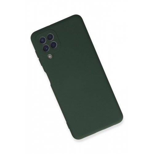 Newface Samsung Galaxy M32 Kılıf Nano içi Kadife Silikon - Koyu Yeşil Newface Samsung Galaxy M32 Kılıf Nano içi Kadife Silikon - Koyu Yeşil