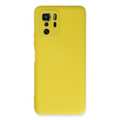 Newface Xiaomi Poco X3 GT Kılıf Nano içi Kadife Silikon - Sarı Newface Xiaomi Poco X3 GT Kılıf Nano içi Kadife Silikon - Sarı