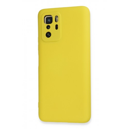 Newface Xiaomi Poco X3 GT Kılıf Nano içi Kadife Silikon - Sarı Newface Xiaomi Poco X3 GT Kılıf Nano içi Kadife Silikon - Sarı