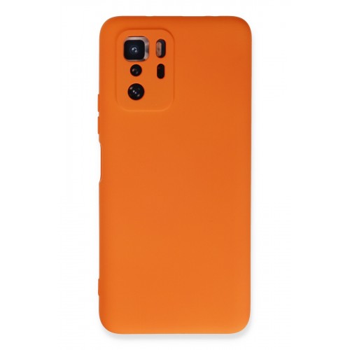 Newface Xiaomi Poco X3 GT Kılıf Nano içi Kadife Silikon - Turuncu Newface Xiaomi Poco X3 GT Kılıf Nano içi Kadife Silikon - Turuncu