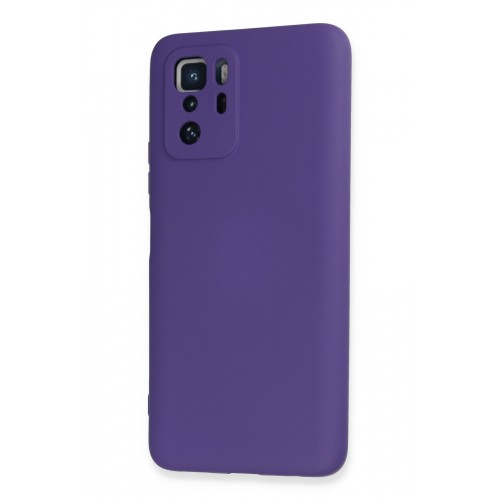 Newface Xiaomi Poco X3 GT Kılıf Nano içi Kadife Silikon - Mor Newface Xiaomi Poco X3 GT Kılıf Nano içi Kadife Silikon - Mor