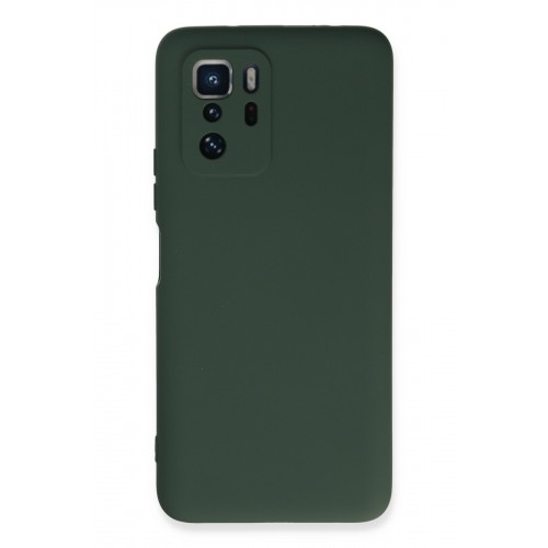Newface Xiaomi Poco X3 GT Kılıf Nano içi Kadife Silikon - Koyu Yeşil Newface Xiaomi Poco X3 GT Kılıf Nano içi Kadife Silikon - Koyu Yeşil