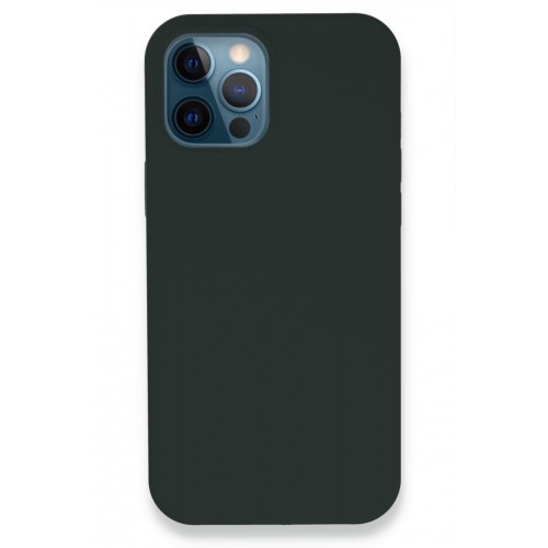 Newface iPhone 12 Pro Kılıf Lansman Legant Silikon - Koyu Yeşil Newface iPhone 12 Pro Kılıf Lansman Legant Silikon - Koyu Yeşil