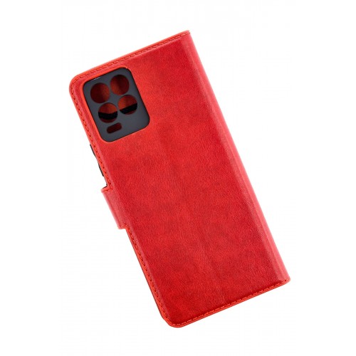 Newface Realme 8 Kılıf Trend S Plus Kapaklı Kılıf - Kırmızı Newface Realme 8 Kılıf Trend S Plus Kapaklı Kılıf - Kırmızı