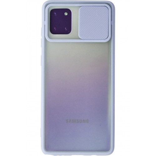Newface Samsung Galaxy A81 / Note 10 Lite Kılıf Palm Buzlu Kamera Sürgülü Silikon - Lila Newface Samsung Galaxy A81 / Note 10 Lite Kılıf Palm Buzlu Kamera Sürgülü Silikon - Lila