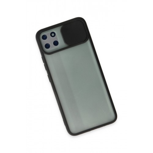 Newface Realme C11 Kılıf Palm Buzlu Kamera Sürgülü Silikon - Siyah Newface Realme C11 Kılıf Palm Buzlu Kamera Sürgülü Silikon - Siyah