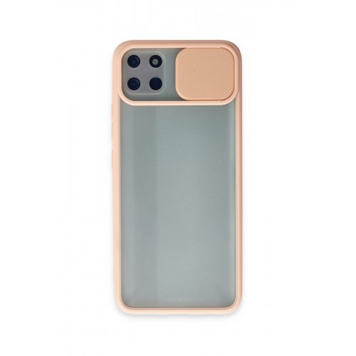 Newface Realme C11 Kılıf Palm Buzlu Kamera Sürgülü Silikon - Pembe Newface Realme C11 Kılıf Palm Buzlu Kamera Sürgülü Silikon - Pembe