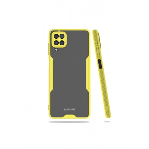 Newface Samsung Galaxy M32 Kılıf Platin Silikon - Sarı Newface Samsung Galaxy M32 Kılıf Platin Silikon - Sarı