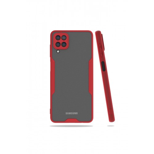 Newface Samsung Galaxy M32 Kılıf Platin Silikon - Kırmızı Newface Samsung Galaxy M32 Kılıf Platin Silikon - Kırmızı