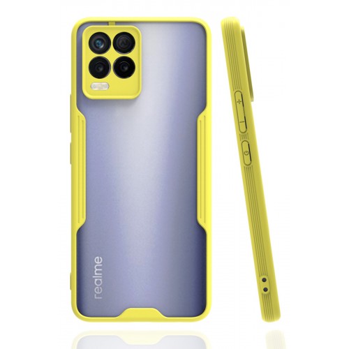 Newface Realme 8 Kılıf Platin Silikon - Sarı Newface Realme 8 Kılıf Platin Silikon - Sarı