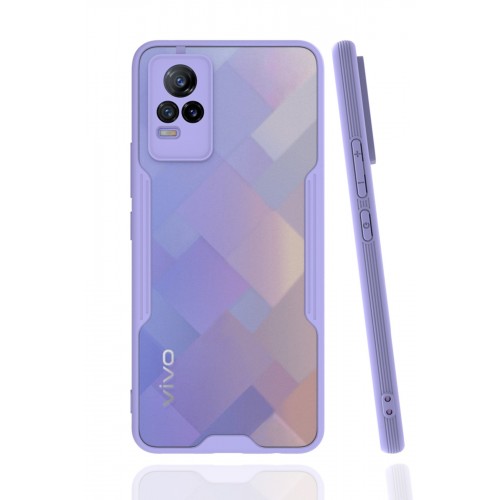 Newface Vivo V21e Kılıf Platin Silikon - Lila Newface Vivo V21e Kılıf Platin Silikon - Lila