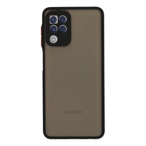 Newface Samsung Galaxy M22 Kılıf Montreal Silikon Kapak - Siyah