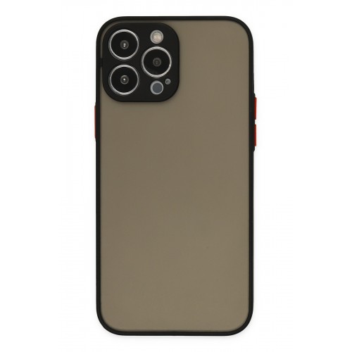 Newface iPhone 13 Pro Kılıf Montreal Silikon Kapak - Siyah
