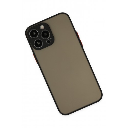 Newface iPhone 13 Pro Kılıf Montreal Silikon Kapak - Siyah Newface iPhone 13 Pro Kılıf Montreal Silikon Kapak - Siyah