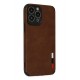 Newface iPhone 13 Pro Kılıf Loop Deri Silikon - Kahverengi Newface iPhone 13 Pro Kılıf Loop Deri Silikon - Kahverengi